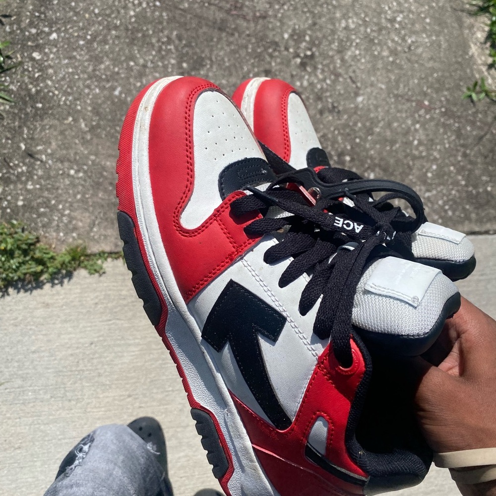 Off-White Red and Black Sneakers